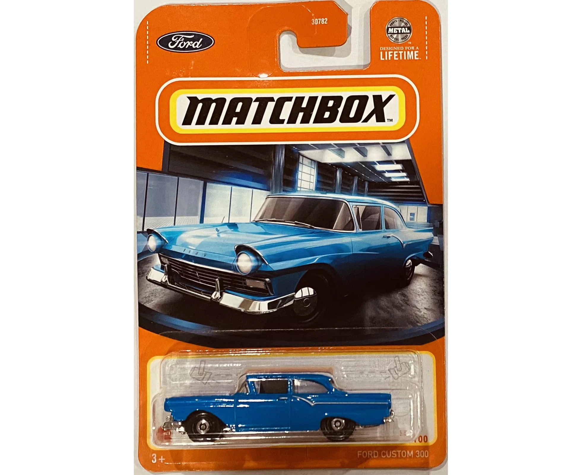 Matchbox Car Collection 2024 Mix 7G Long Card - Ford Custom 300 Blue