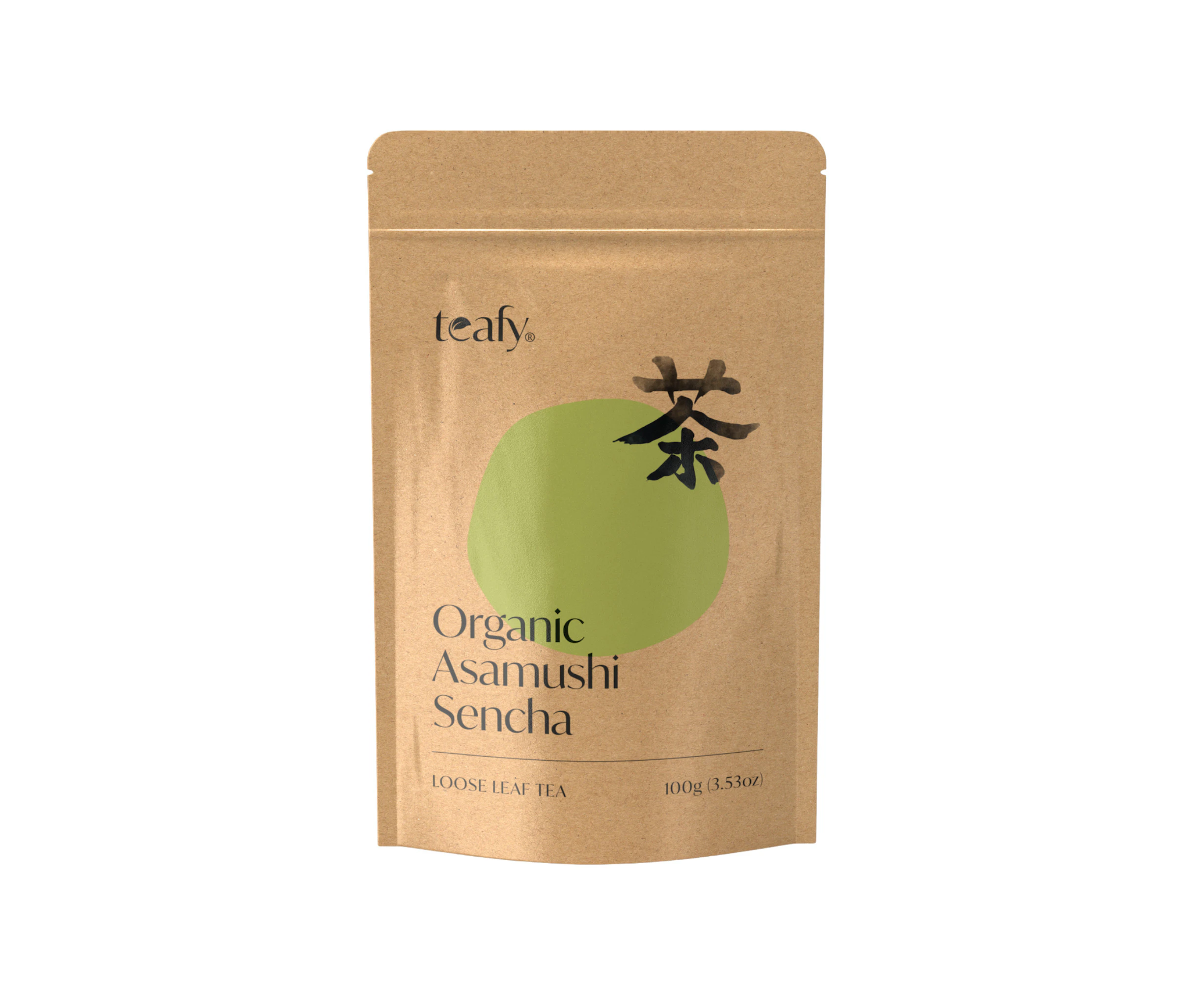 Teafy Organic Asamushi Sencha, Japanese Green Tea, JAS and USDA Certified Organic Loose Leaf Steamed Tea100g