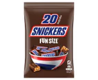 2 x 20pk Snickers Fun Size Share Bag 300g