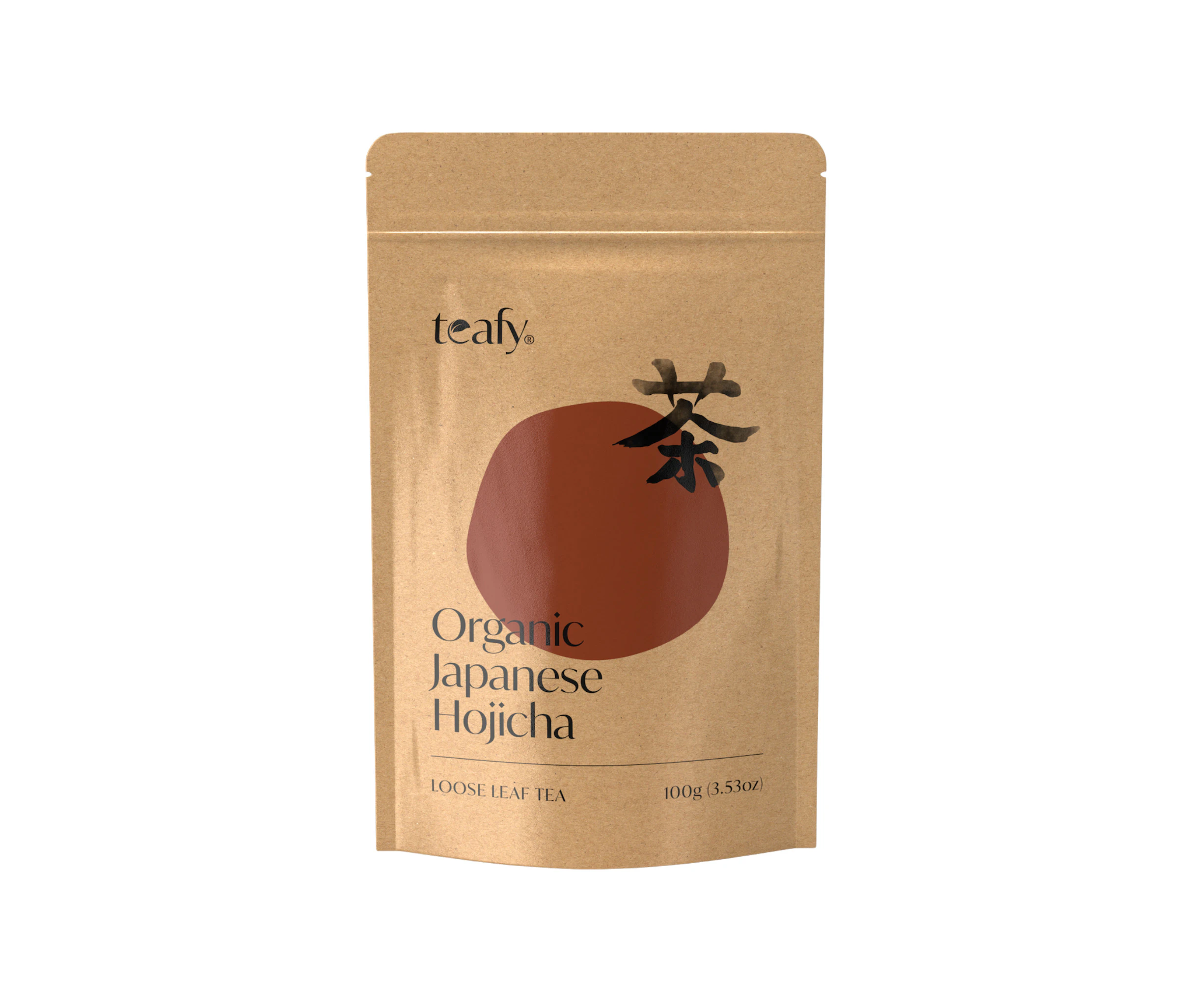 Teafy Organic Hojicha Loose leaf, Japanese Houjicha Tea, Roasted Green Tea, JAS & USDA Certified Organic Loose Leaf, Low Caffeine 100g