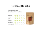 Teafy Organic Hojicha Loose leaf, Japanese Houjicha Tea, Roasted Green Tea, JAS & USDA Certified Organic Loose Leaf, Low Caffeine 100g