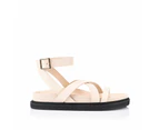 Brianna Footbed Sandals - Bone