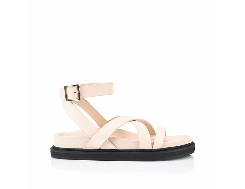 Brianna Footbed Sandals - Bone