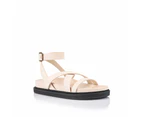 Brianna Footbed Sandals - Bone