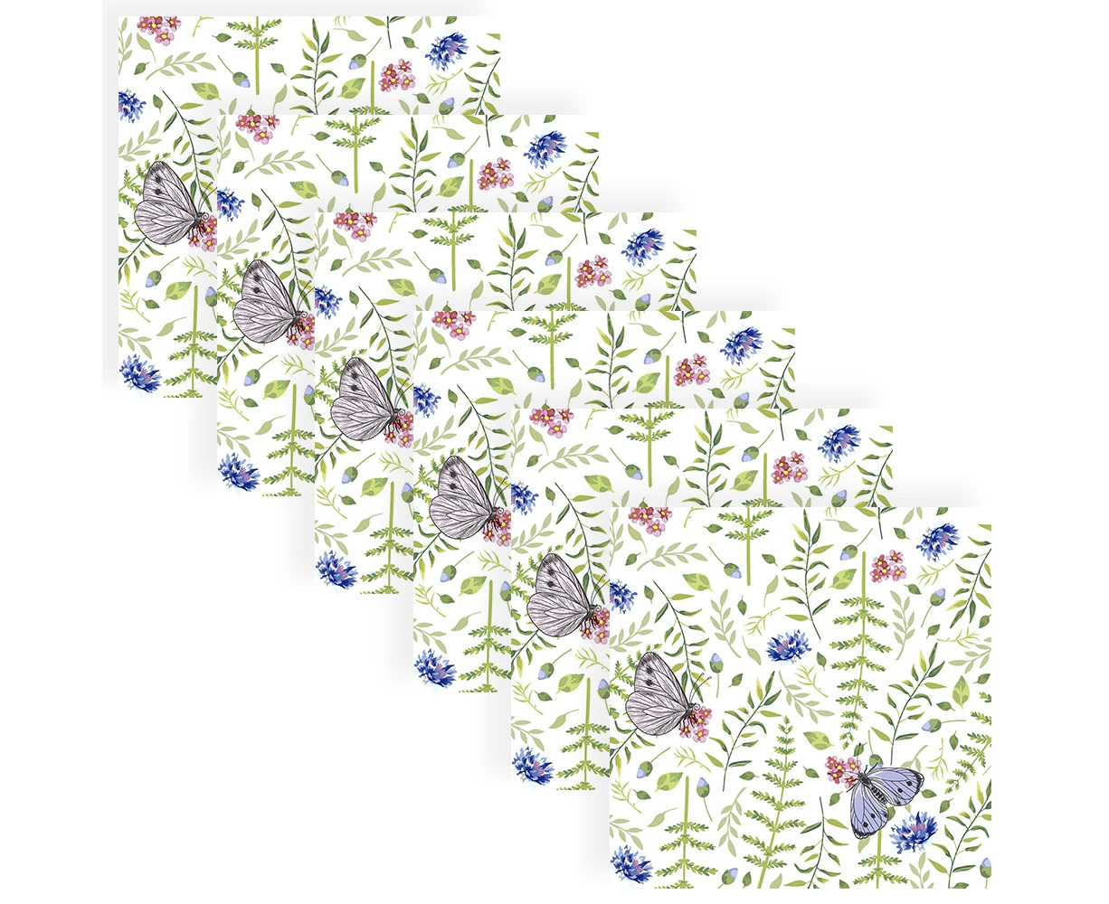 120pc Paper+Design Luncheon 3-Ply Napkin Tissue 33x33cm Nature Butterflies