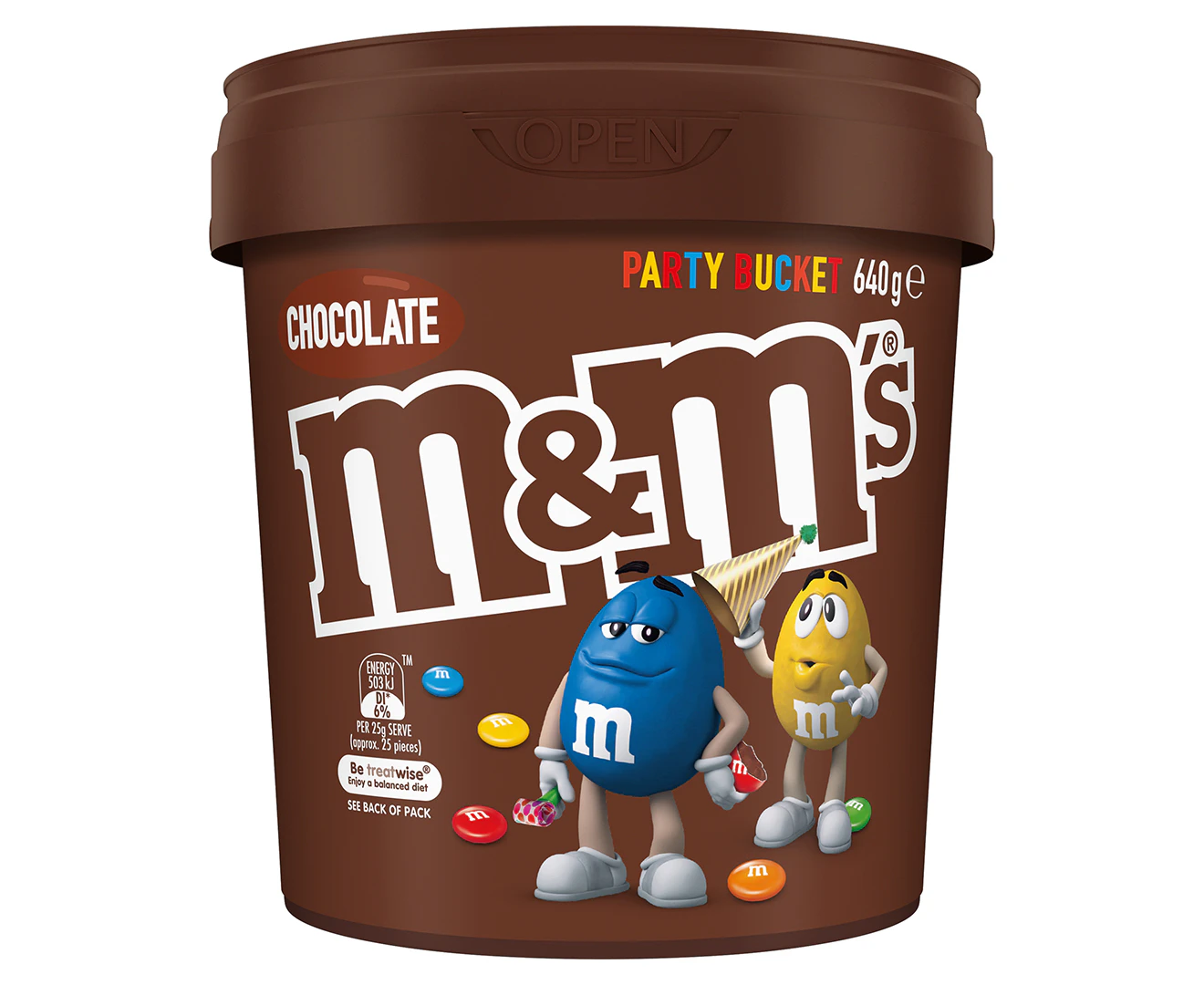 2 x M&M's Party Bucket Chocolate 640g