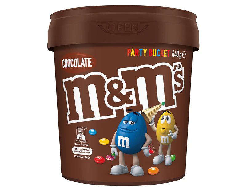 2 x M&M's Party Bucket Chocolate 640g