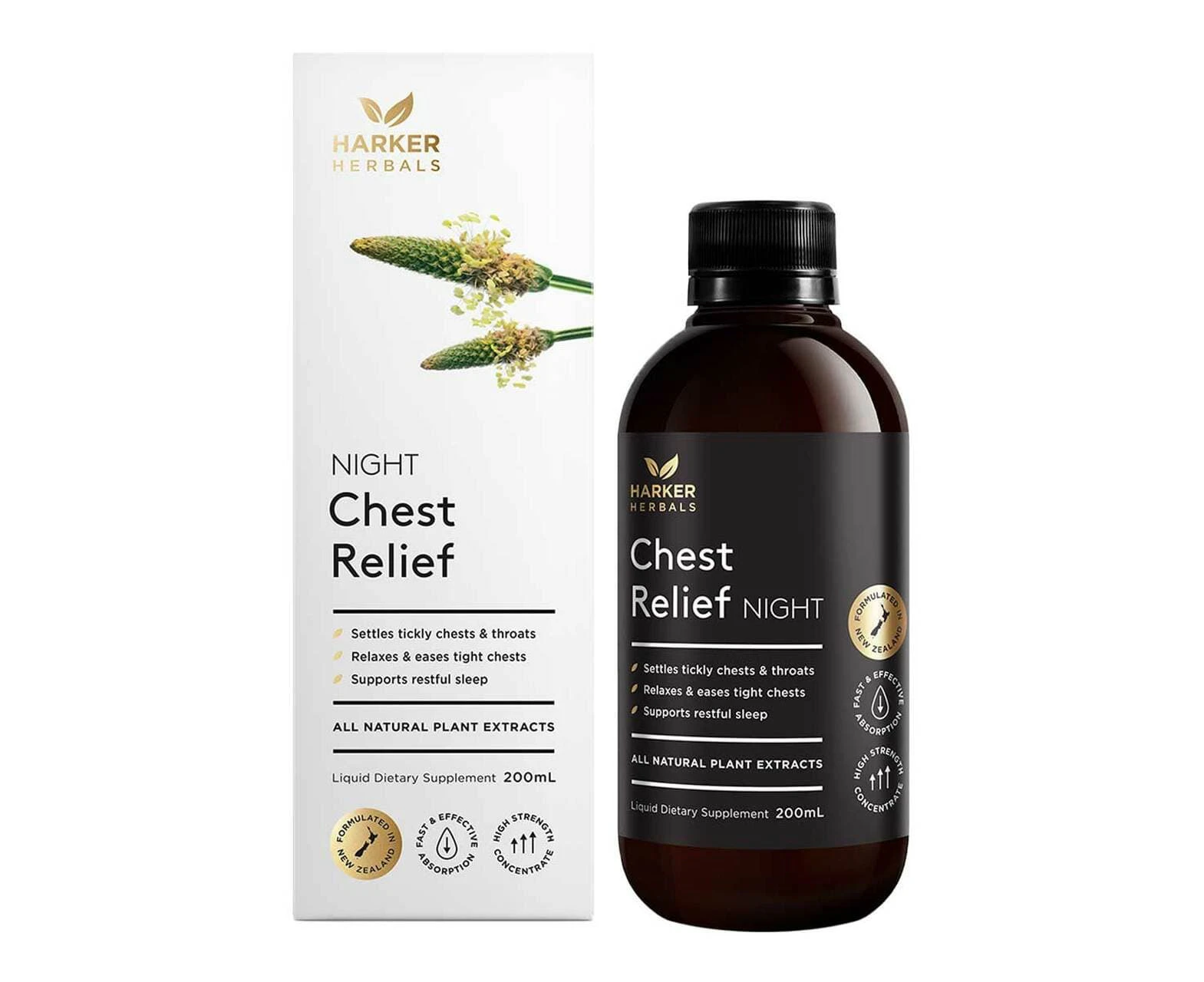 Harker Herbals Be Well Chest Relief - Night 200ml