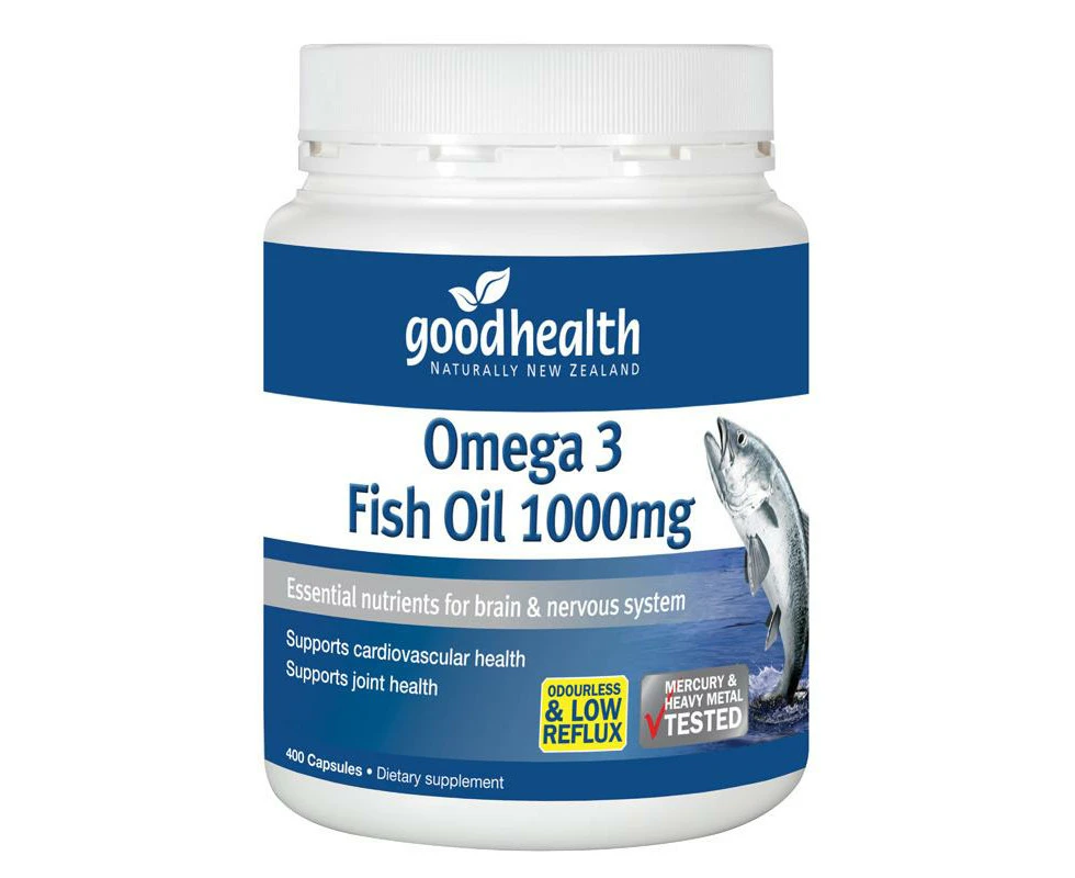 Good Health Omega3 Fish Oil 1000mg 400 Capsules