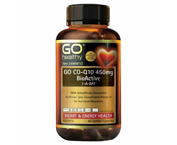 GO Healthy Go Co-Q10 450mg BioActive 60 Softgels