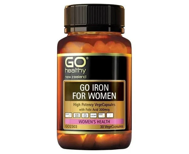 GO Healthy Go Iron For Women 30 Vege Capsules