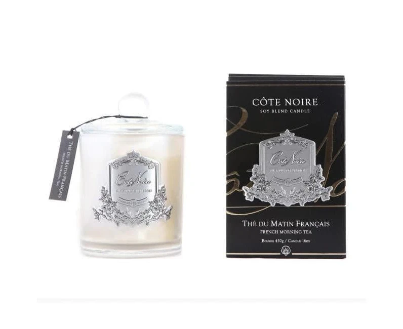 Cote Noire French Morning Tea 450g - Silver Badge Candle