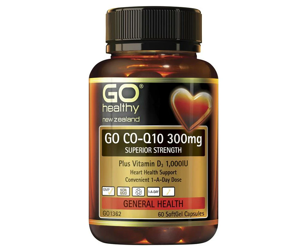 GO Healthy Go Co-Q10 300mg 60 Softgels