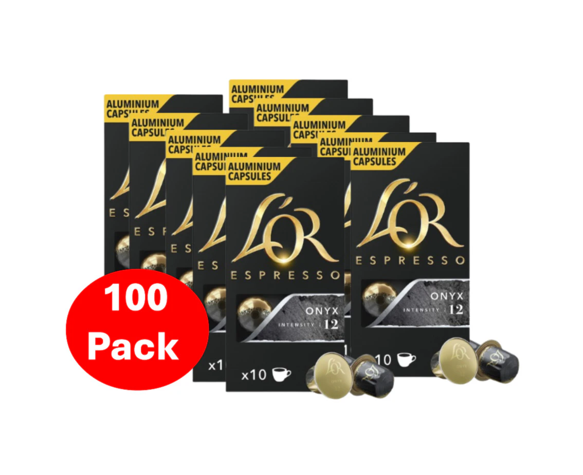 L'or Espresso Onyx Intensity 12 Coffee Capsules 100 Pack