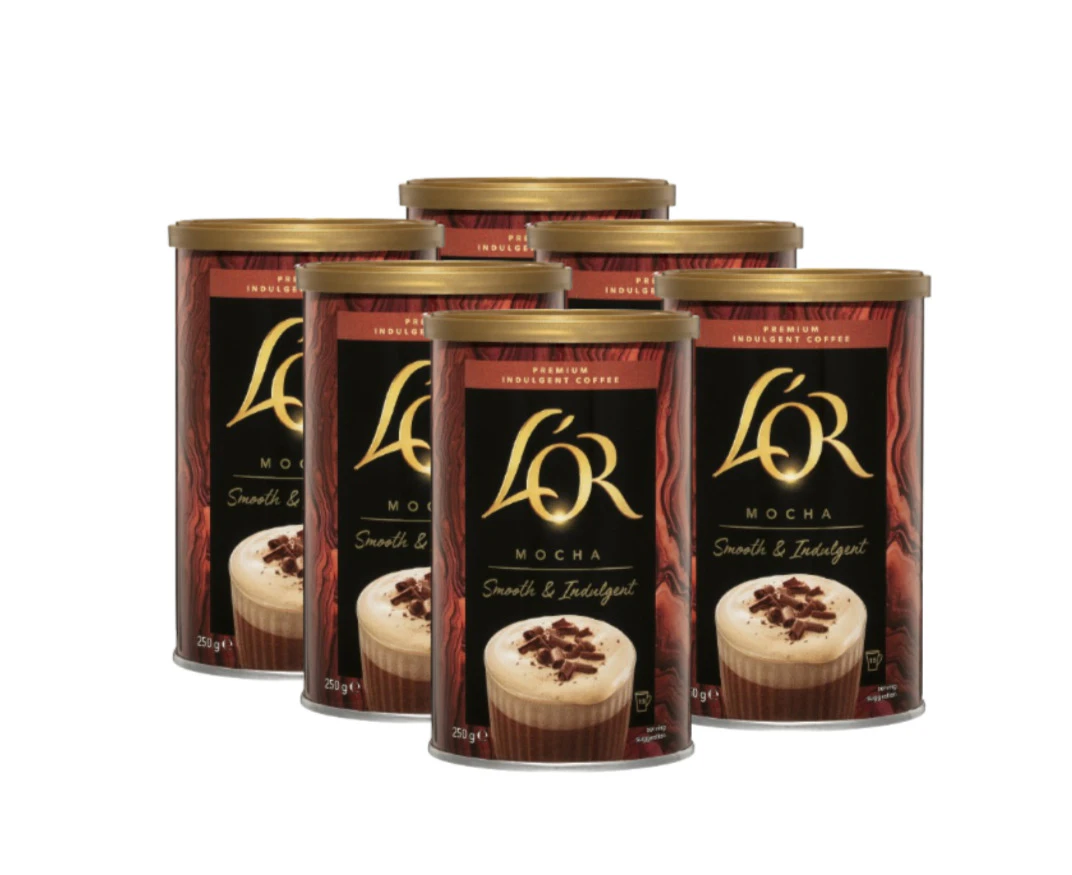 L'or Coffee Mocha Smooth & Indulgent 250g (6 Pack)