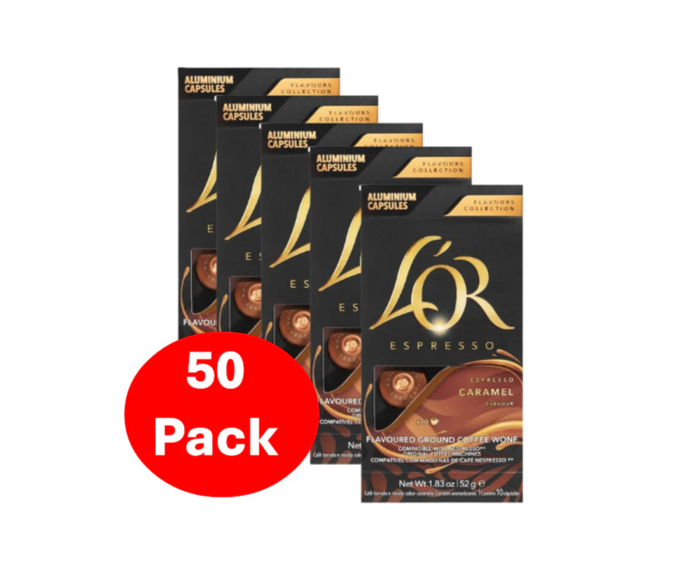 L'or Espresso Caramel Capsules 50 Pack