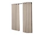 2x Blockout Curtains Panels 3 Layers Eyelet Room Darkening Multi-Size