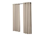 2x Blockout Curtains Panels 3 Layers Eyelet Room Darkening Multi-Size