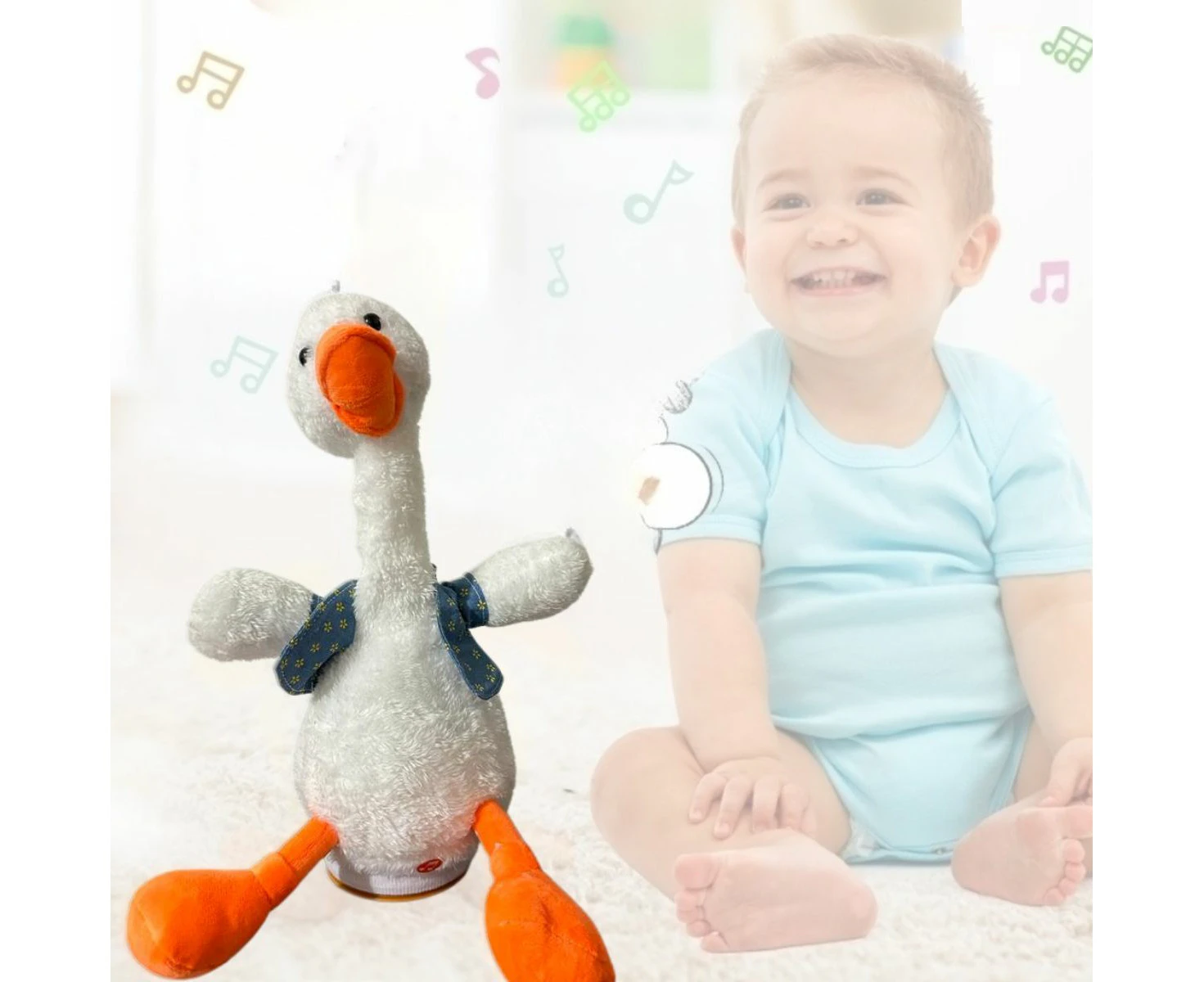 Kidst Dancing Cactus Repeat Talking, Dancing & Singing Plush Cactus - Dancing Duck Snow White - USB Version