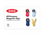 OXO Good Grips Magnet Clips Set of 4 Assorted Colours 7.6X4.1X3.1cm