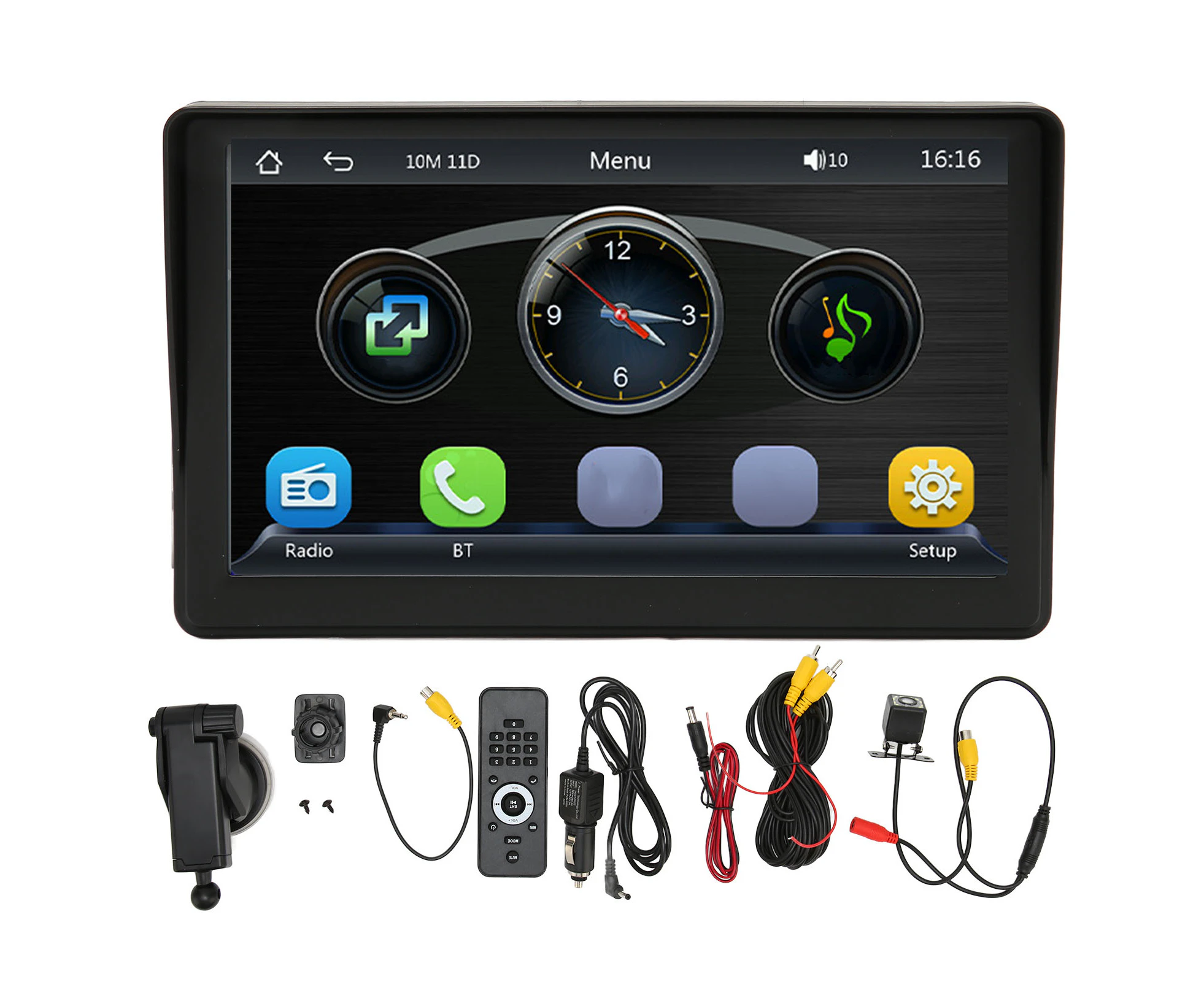 Car Mp5 Player 7 Inch Touch Screen Multimedia Player Multifunctional Car Stereo With Sun Visor Led Reverse Camera