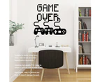 Game Over English Letter Pattern Wall Sticker Diy Wall Decal Home Decoration