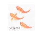 Fascinating 3D Goldfish Sticker Diy Simulated Fish Landscape Sticker 4Pcs Sell (020)