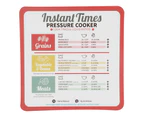 2Pcs  Cooking Schedule Insta?Cook Time Cheat Sheet  Memo Sticker