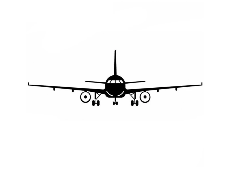 Black Plane Vinyl Wall Sticker Removable Decal For Living Room Bedroom Home Art Decoration(M)