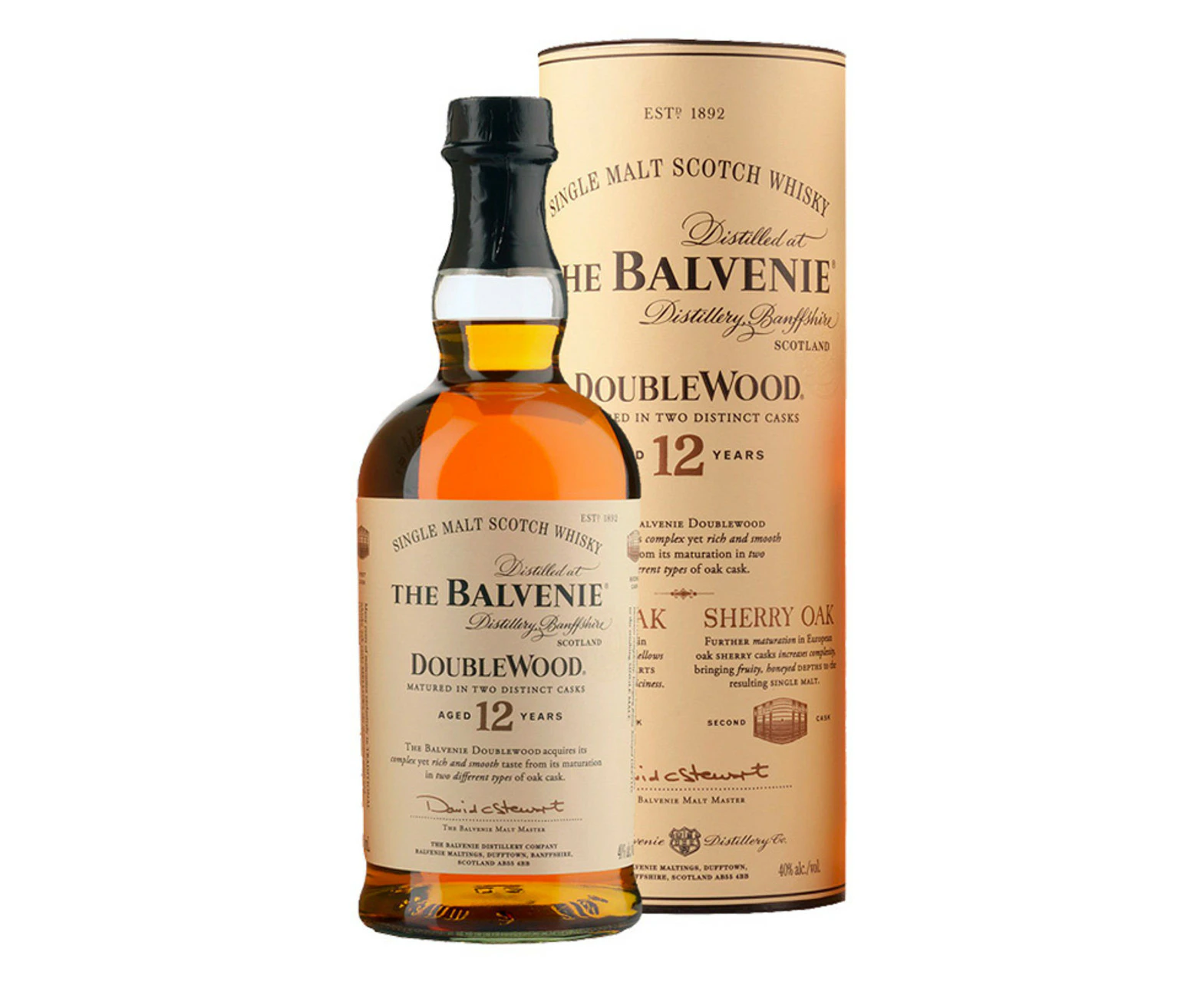 Balvenie 12YO Doublewood Single Malt Scotch Whiskey 700ml