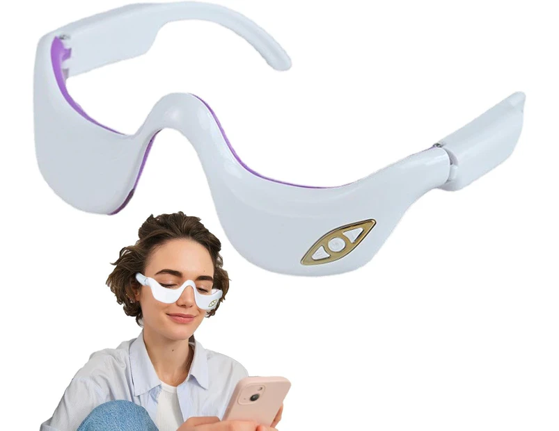 Rechargeable Eye Massager Electric Vibration Eye Massager with Three Adjustable Intensities Portable Smart Eye Massager