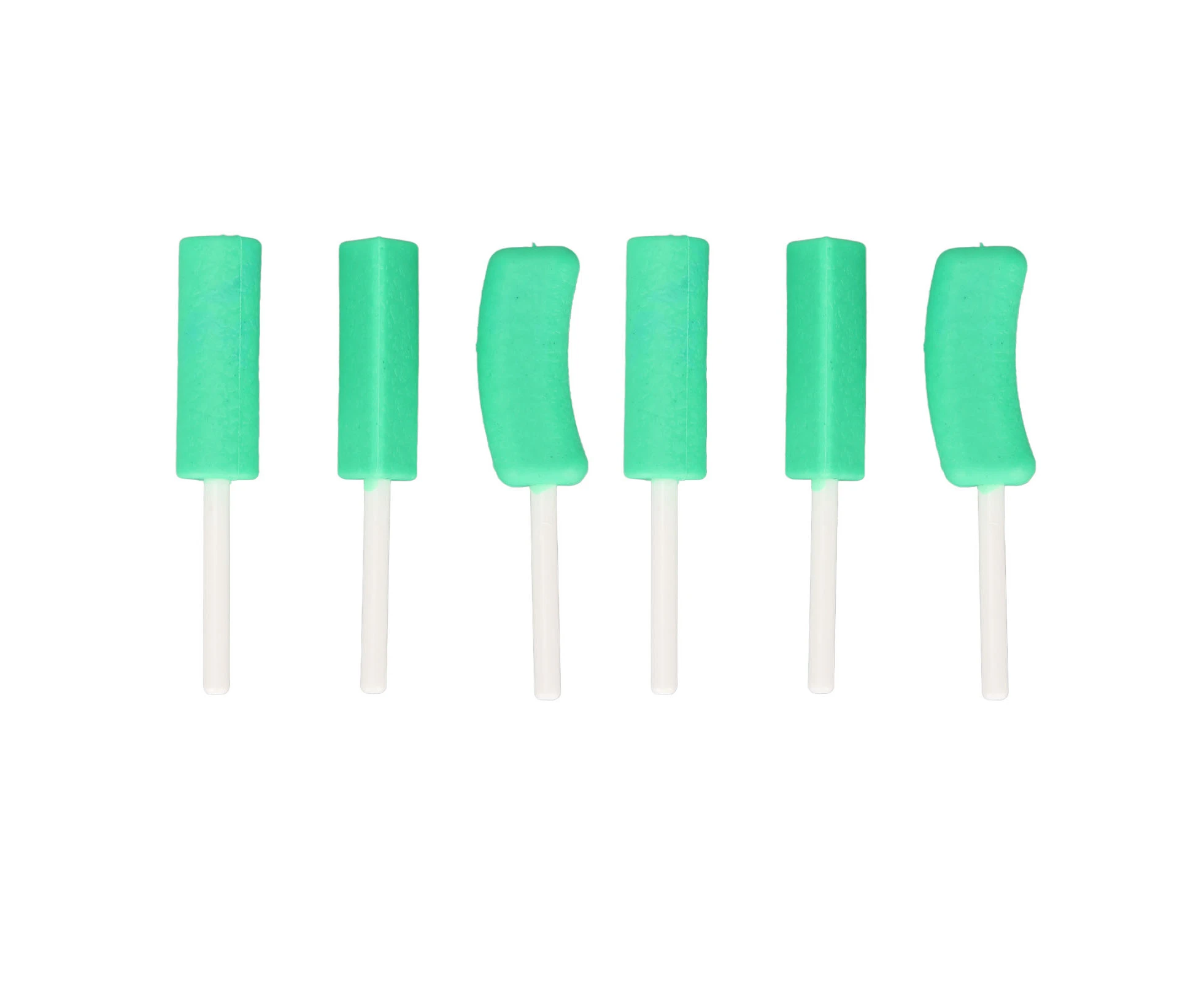 6pcs Orthodontic Chewies Men Women Home Travel Portable Hygienic Silicone Aligner Tray Seaters Accessory Green Mint Flavor