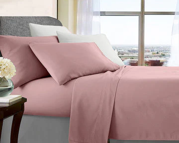 ultra soft microfibre sheet set king single rose gold