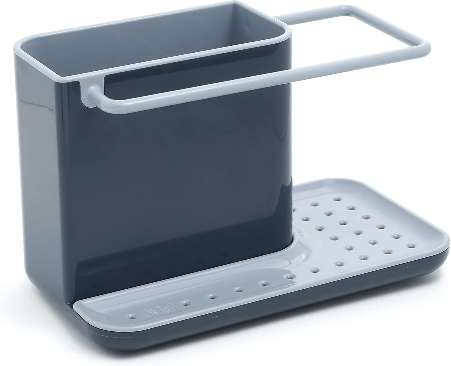 Caddy - Sink Organizer, Holder for Sponge, Scraper, Brush, Dishwashing Liquid, Dishcloth, Small Model - Dark Grey