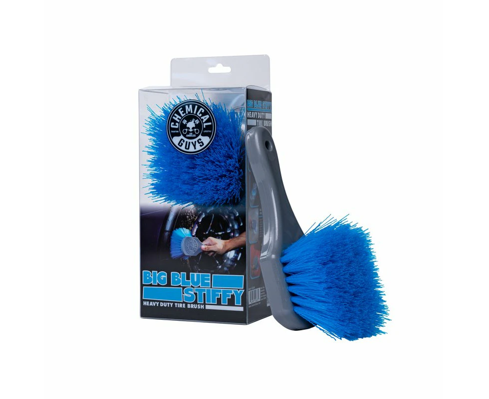 Chemical Guys Blue Stiffy Brush for Tires & Carpets