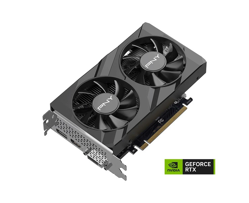 PNY GeForce RTX 3050 6GB GDDR6 VERTO Dual Fan 2nd Gen Ray Tracing Cores PCI-Express 4.0 x16 (x8 active)