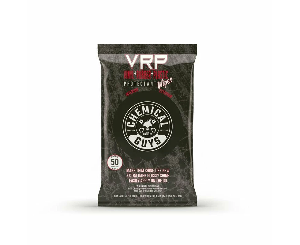 VRP Protectant Car Wipes for Vinyl, rubber and plastic (50 wipes)