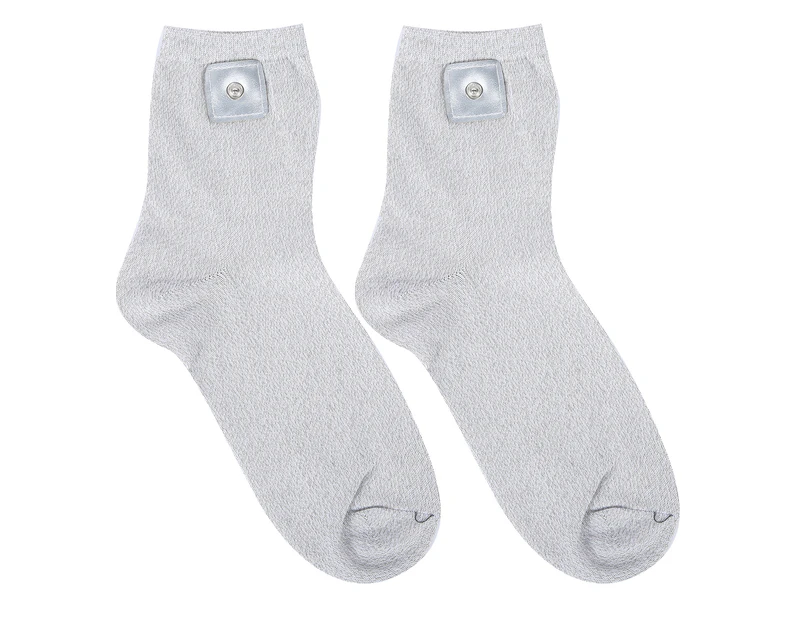 Silver Fiber Therapy Conductive Massage Socks Electrode Socks (PU Leather on Single Side)