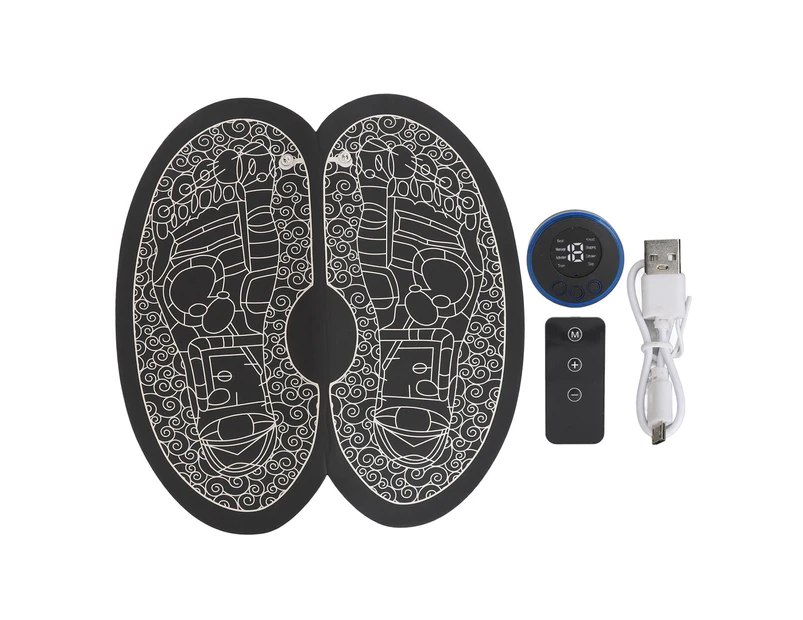 Foot Massager Mat Adjustable Mode USB Rechargeable Muscle Relaxation Electric Foot Massage Pad for Home