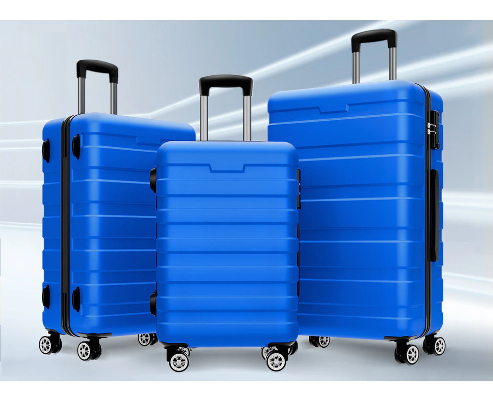 ALFORDSON Luggage TSA Suitcase Trolley 3PCS Set - Blue