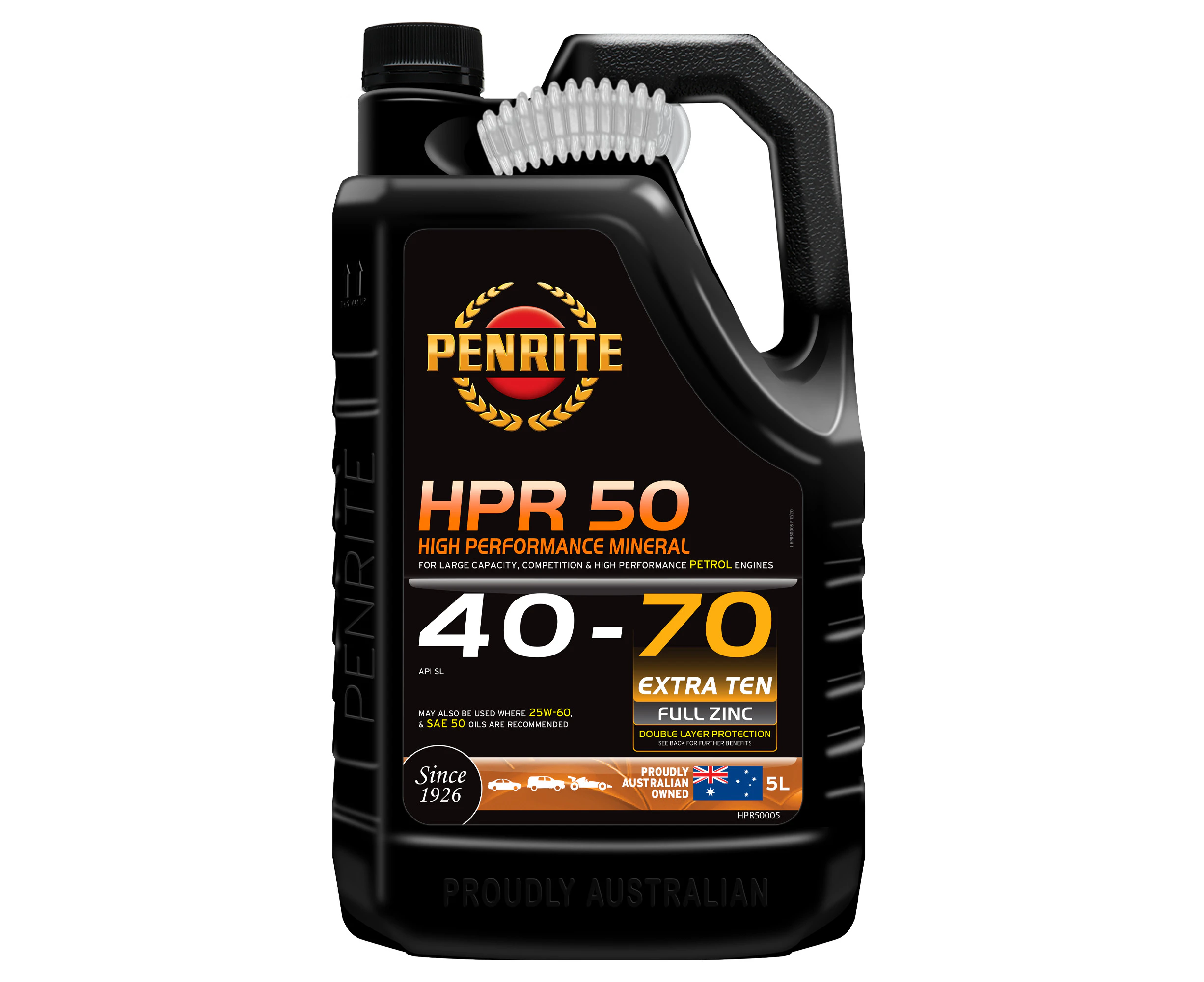 Penrite HPR 50 40-70 Sl Engine Oil 5L- HPR50005