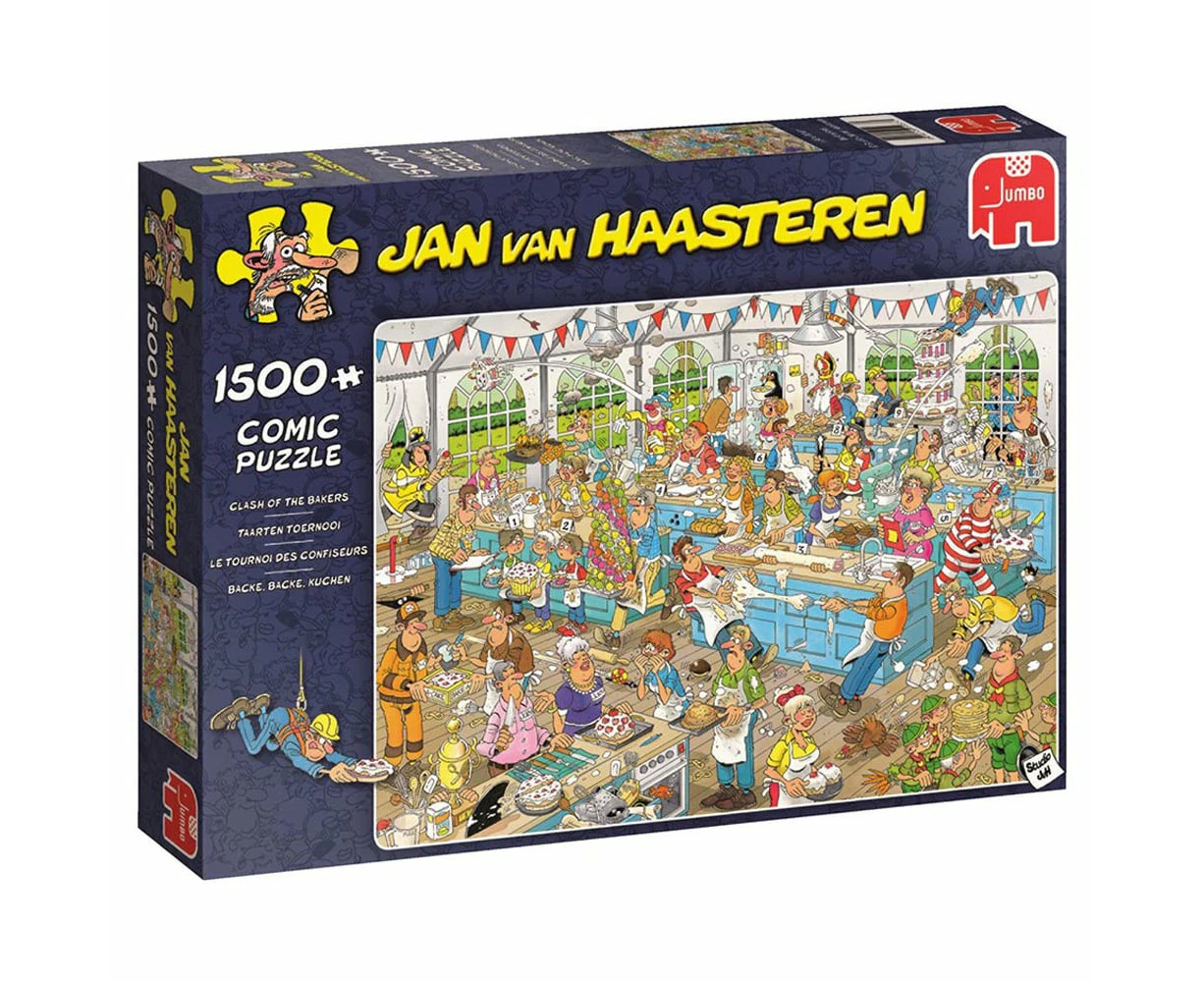 Jan Van Haasteren Clash of the Bakers 1500 Piece Jigsaw Puzzle