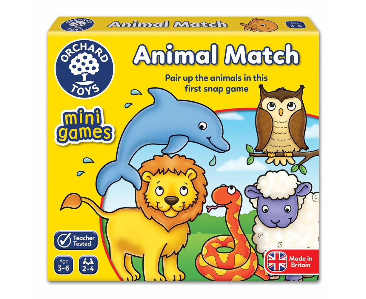 Animal Match Card Game