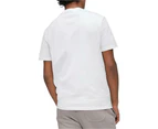 Calvin Klein Mens Smooth Cotton Solid Crewneck T-Shirt Tee - Brilliant White