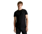 Calvin Klein Mens Slim Cotton Stretch T-Shirt Tee - CK Black