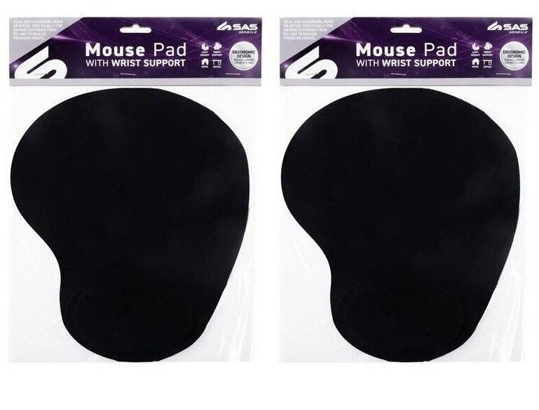 2PK Mouse Pad Comfort with Wrist Rest Support Mice Mat PC Non Slip Ultralight