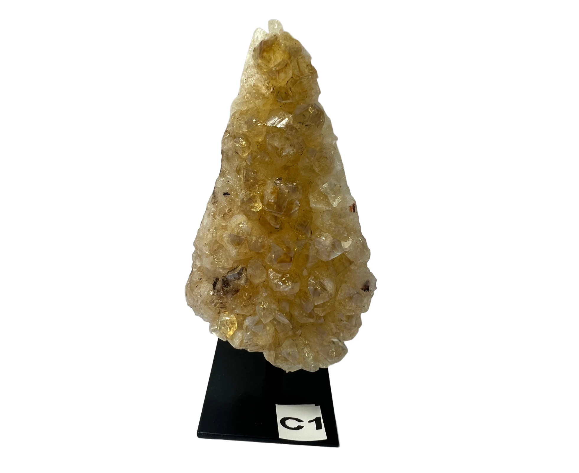 Citrine Cluster on Stand C1 Healing Stone Crystal Decoration Home Meditation