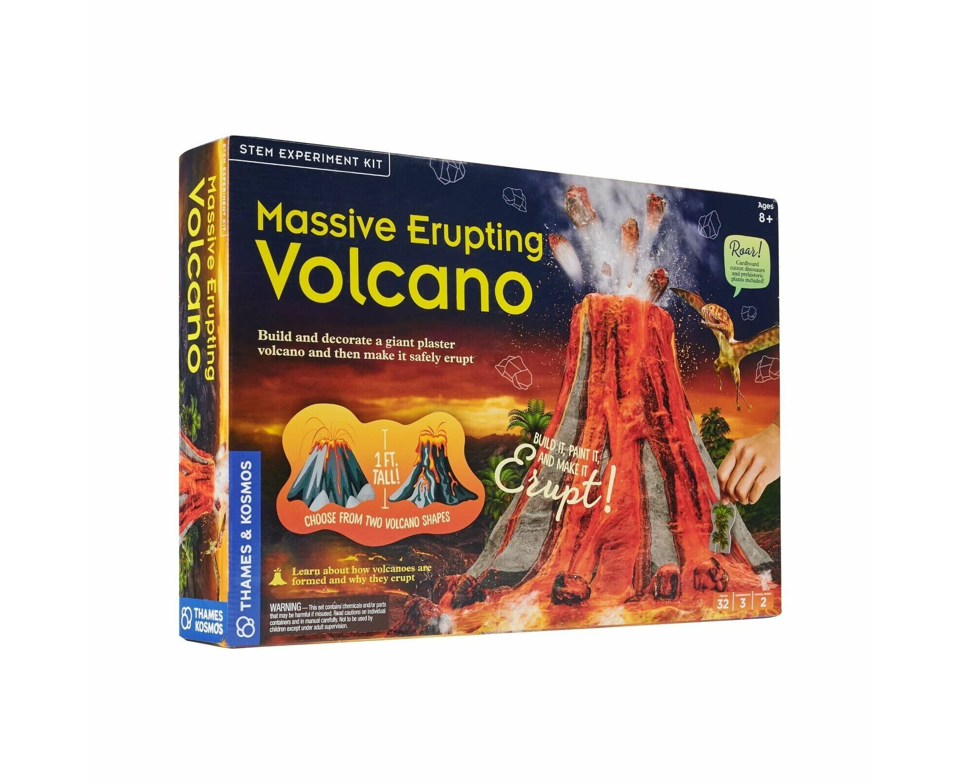 Massive Erupting Volcano Stem Experiment Kit Thames Kosmos Kids Gift