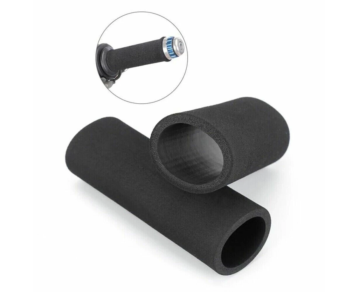 1pair Motorbike Hand Grip Cover Slip on Foam Anti Vibration Handlebar Grip Cover