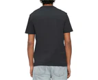 Calvin Klein Mens Smooth Cotton Solid Crewneck T-Shirt Tee - Black Beauty